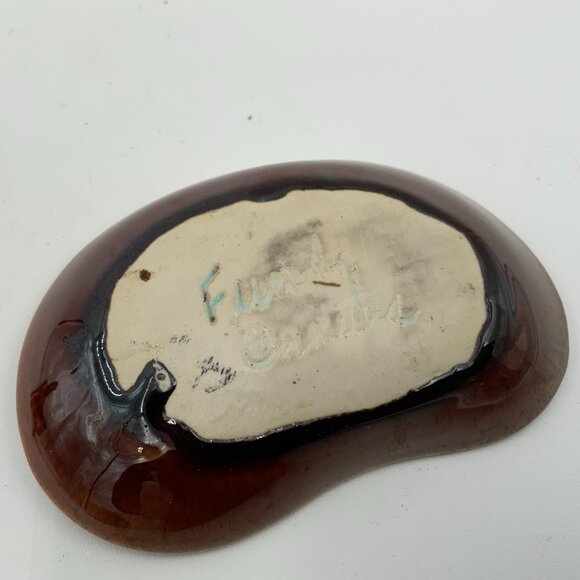 Vintage MCM Canadian Pottery Trinket Dish Bay of Fundy New Brunswick - Picture 5 of 5